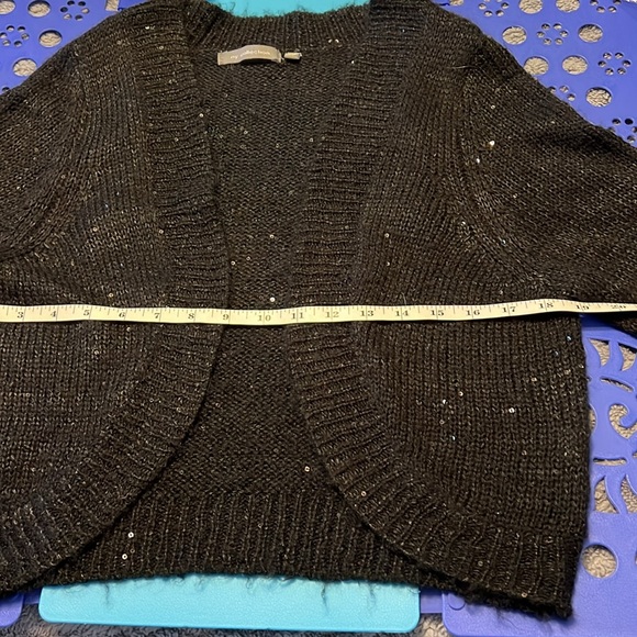 Bolero Style shrug sweater Black with a light smattering of Sparkling sequins - Picture 9 of 9